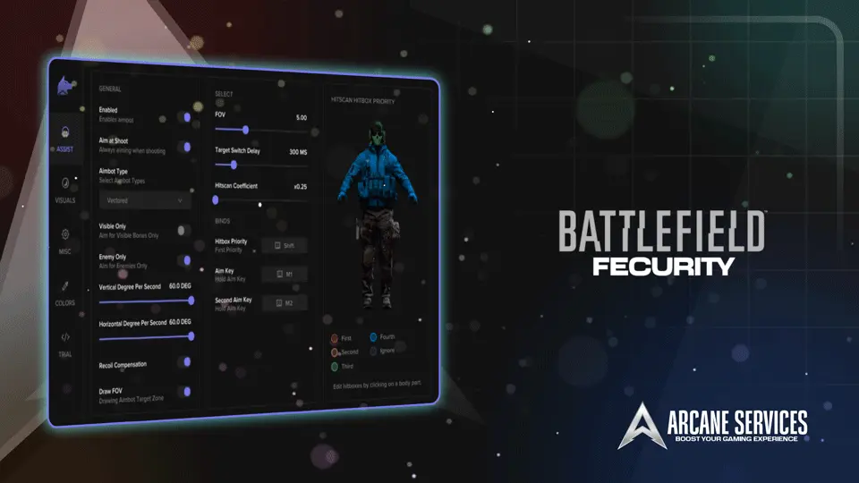 Battlefield Fecurity | Legit Play Menu